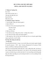 Đề cương chi tiết học phần Tiếng anh cơ bản 1 chính quy (Học viện Tài chính)