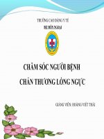 B13 chăm sóc người bệnh CHẤN THƯƠNG NGỰC