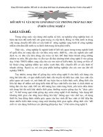 skkn đổi mới và vận DỤNG LINH HOẠT các PHƯƠNG PHÁP dạy học ở môn CÔNG NGHỆ 8