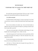 Bài thu hoạch về bảo tàng thiên nhiên Việt Nam