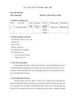 Đề cương chi tiết học phần Văn học anh mỹ (Học viện Tài chính)