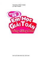 Em học giải toán bằng tiếng Anh 5B