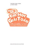 Em học giải toán bằng tiếng anh 5A