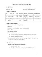 Đề cương chi tiết học phần Ngữ nghĩa (Học viện Tài chính)