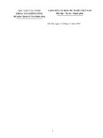 Đề cương chi tiết học phần Quản lý chi ngân sách nhà nước (Học viện Tài chính)