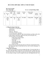 Đề cương chi tiết học phần Lý thuyết dịch (Học viện Tài chính)