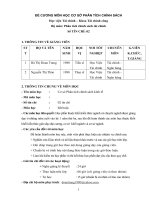 Đề cương chi tiết học phần cơ sở Phân tích chính sách kinh tế (Học viện Tài chính)