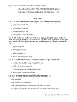 Ngân Hàng Câu Hỏi Trắc Nghiệm  - Học Phần Tư Tưởng Hồ Chí Minh