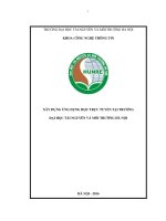 Xây Dựng Ứng Dụng Học Trực Tuyến Tại Trường Đại Học Tài Nguyên Và Môi Trường Hà Nội