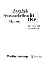 english pronunciation in use advanced