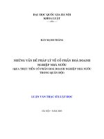 Những vấn đề pháp lý về cổ phần hóa doanh nghiệp nhà nước