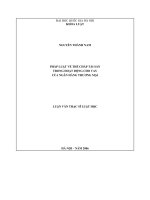 Pháp luật về thế chấp tài sản trong hoạt động cho vay của ngân hàng thương mại