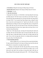 Đề cương chi tiết học phần Đường lối cách mạng của Đảng CS HCM (Học viện tài chính)