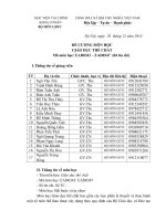 Đề cương chi tiết học phần Giáo dục thể chất (Học viện tài chính)