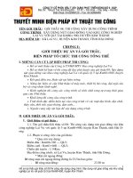 Thuyết minh biện pháp thi công  đường ô tô