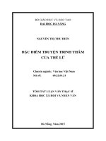 Đặc điểm truyện trinh thám của thế lữ 