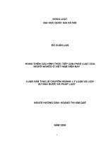 Hoàn thiện các hình thức tiếp cận pháp luật của người nghèo ở Việt Nam hiện nay