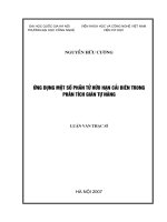 Ứng dụng một số phần tử hữu hạn cải biên trong phân tích giàn tự nâng