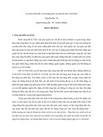 An sinh xã hội đối với lao động khu vực phi kết cấu ở Việt Nam