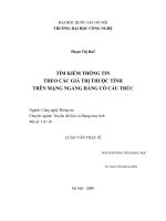 Tìm kiếm thông tin theo các giá trị thuộc tính trên mạng ngang hàng có cấu trúc