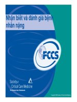 Nhận biết và đánh giá bệnh nhân nặng