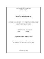 Mô hình công ty mẹ - công ty con thực trạng pháp luật và giải pháp hoàn thiện