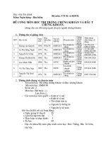 Đề cương chi tiết học phần Thị trường chứng khoán và đầu tư chứng khoán (Học viện tài chính)