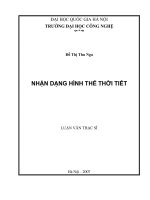 Nhận dạng hình thế thời tiết