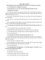 Gợi Ý Bộ Câu Hỏi Hội Thi Hòa Giải Viên Giỏi Toàn Quốc Lần Thứ III Năm 2016