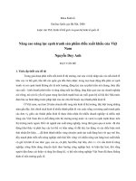 Nâng cao năng lực cạnh tranh sản phẩm điều xuất khẩu của Việt Nam