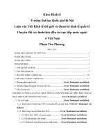 Chuyển đổi các hình thức đầu tư trực tiếp nước ngoài ở Việt Nam