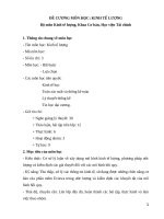 Đề cương chi tiết học phần Kinh tế lượng (Học viện tài chính)