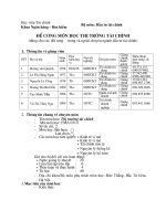 Đề cương chi tiết học phần Thị trường tài chính (Học viện tài chính)