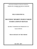 Quyền học tập của người thuộc dân tộc ít người ở Việt Nam (2)