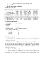 Đề cương chi tiết học phần Kinh tế Việt Nam (Học viện tài chính)