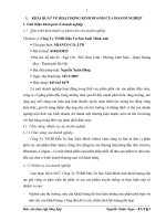 Báo cáo thực tập tổng hợp tại công ty TNHH thương mại và đầu tư sản xuất Minh Anh