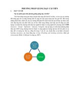 PHƯƠNG PHÁP GIẢNG DẠY CẢI TIẾN