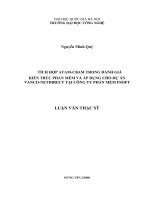 Tích hợp ATAM-CBAM trong đánh giá kiến trúc phần mềm và áp dụng cho dự án VANCO-NETDIRECT tại công ty phần mềm FSOFT