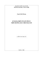 Sử dụng phổ tần số tối ưu trên đường dây thuê bao số