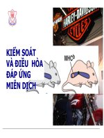 Bài 09 Kiểm soát và điều hòa đáp ứng miễn dịch