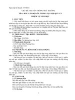 kế hoạch dạy học hoạt động ngoài giờ lên lớp của lớp 6