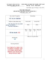 Bai lam BDTX modul 13 THPT   trinh