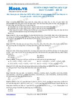 Tuyển chọn những bài tập hay và khó Hóa học đề 10 moon.vn