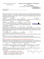 Đề thi thử đại học rất hay có nhiều câu hỏi thực tế