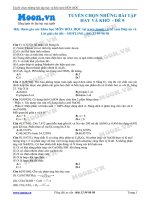 Tuyển chọn những bài tập hay và khó Hóa học đề 9 moon.vn