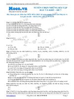 Tuyển chọn những bài tập hay và khó Hóa học đề 7  moon.vn