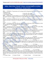  Phương pháp Tăng giảm khối lượng (Bài Tập Tự Luyện ) moon.vn