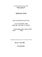 Xoá đói giảm nghèo ở tỉnh Quảng Binh - thực trạng và giải pháp