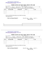 Mẫu đơn huỷ học phần (Đại học Bà Rịa Vũng Tàu)