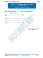 Bài tập tự luyện Các bài toán liên quan đến số phức hocmai vn 